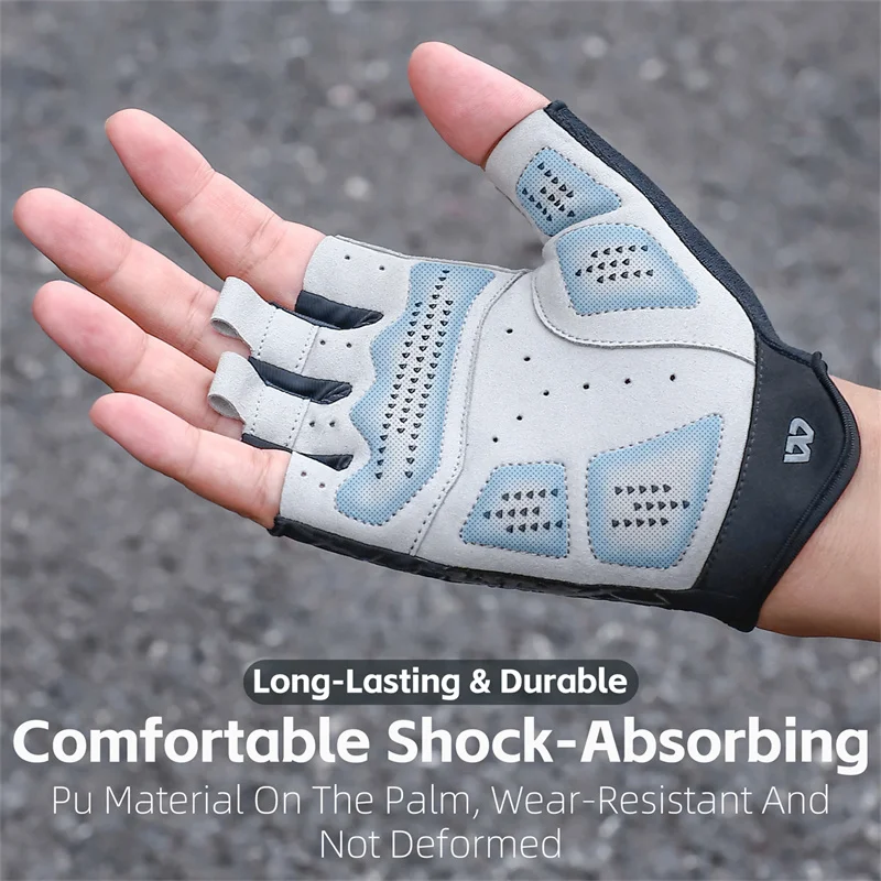WEST BIKING Cycling Gloves Cool Spider Pattern Half Finger Summer MTB Road Bike Gloves Half Finger Touch Screen Sports Gloves 4