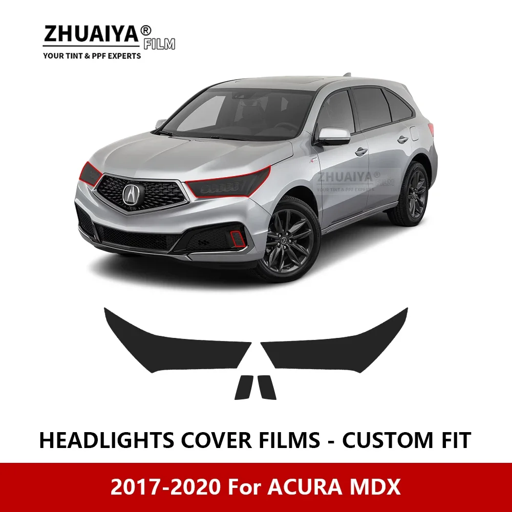 

For ACURA MDX 2017-2020 Car Exterior Headlight Anti-scratch PPF precut Protective film Repair film Car stickers Accessorie