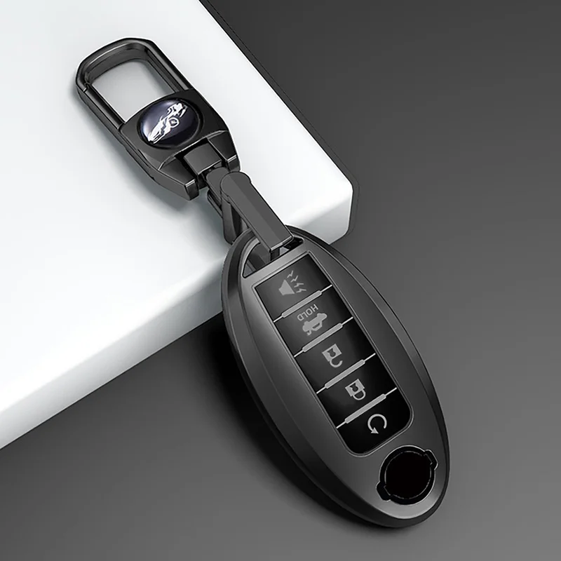 5-Tasten-weiche TPU-Autoschlüsselhülle, schlüsselloser Fernbedienungshalter für Nissan X Trail T32 2020 Rogue Patrol Murano Htrail Maxima