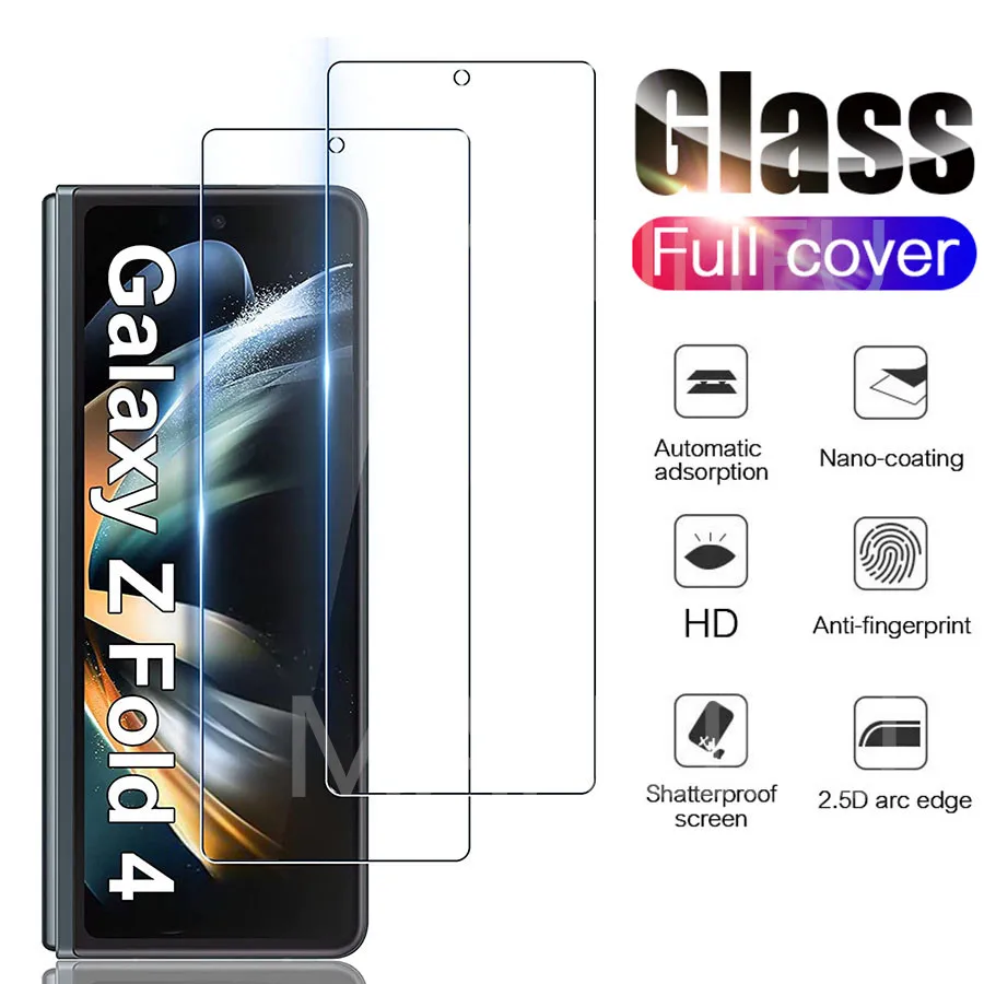 

Защитный изогнутый стеклянный чехол для Samsung Galaxy z fold 4 5g, закаленная пленка для samsun zfold 3 zfold4, защитный чехол для экрана, 2 шт.