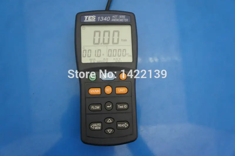 TES-1340 Hot Wire Digital Anemometer | Thermo Air Flow Wind Speed Meter High Accuracy Temperature Tester detail image 7