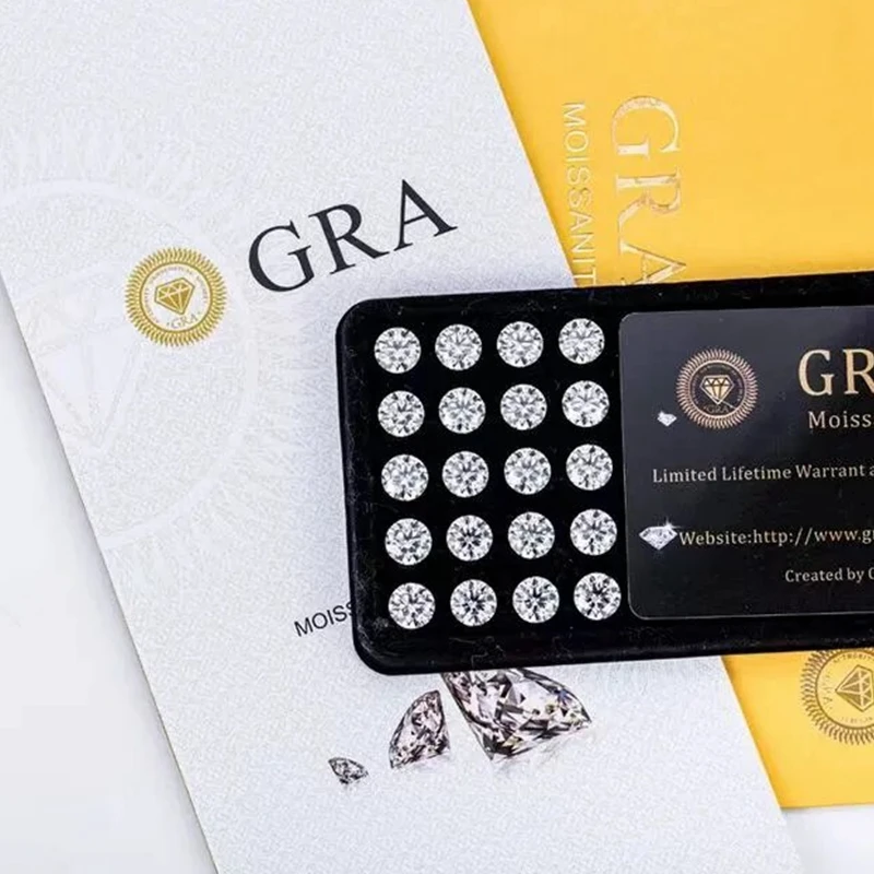 Pietra Moissanite D Color Vvs1 Lab Grown Diamond Brilliant Moissanite Pietre Preziose Sciolte Qualità Certificato Gra