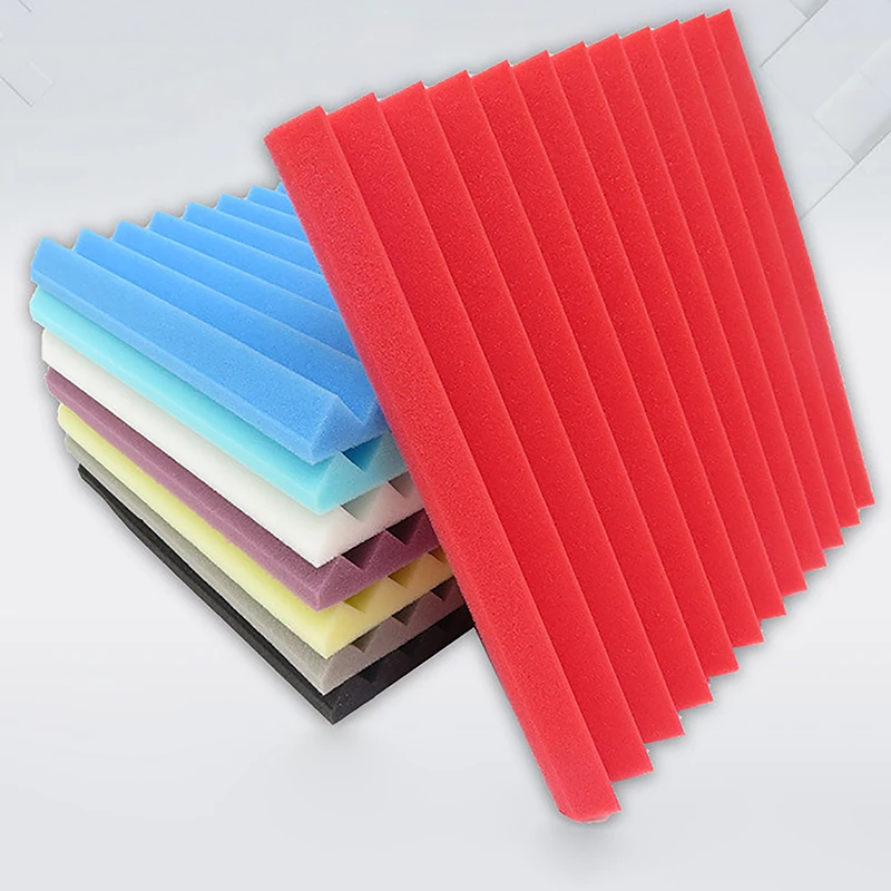 

1pc Acoustic Foam 30X30X2.5cm Flame Retardant Soundproof Cotton Noise Insulation Wedge Panels DIY Cinema Studio Silencing Sponge