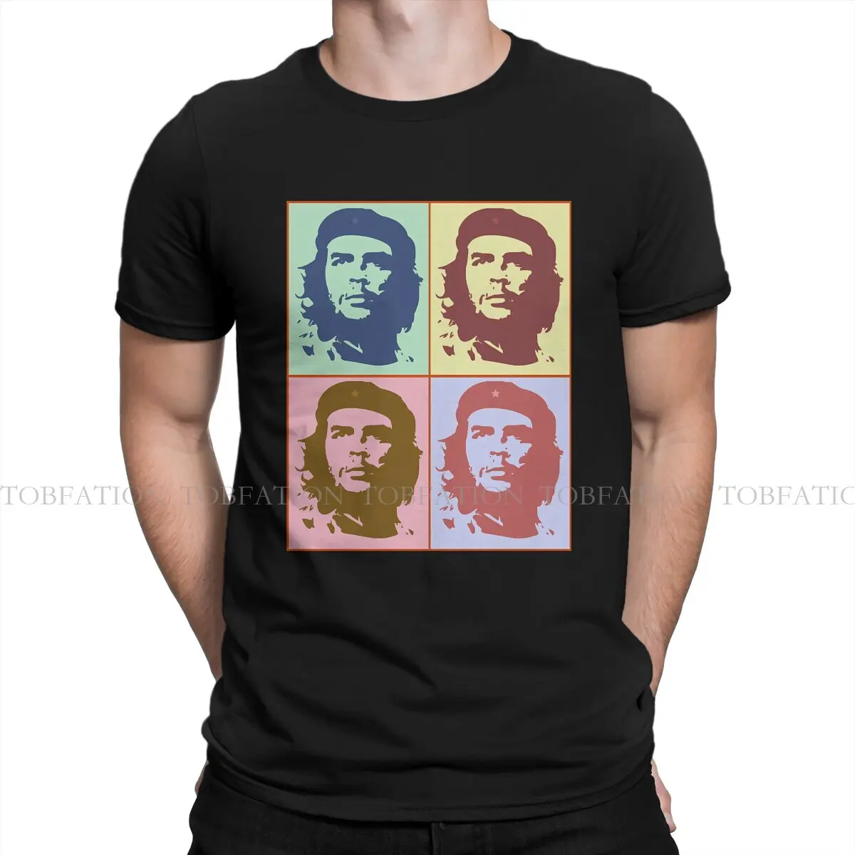 

Свободная Черная Мужская футболка Che Guevara FREEDOM боец футболка, мужские топы с графическим принтом, уличная одежда