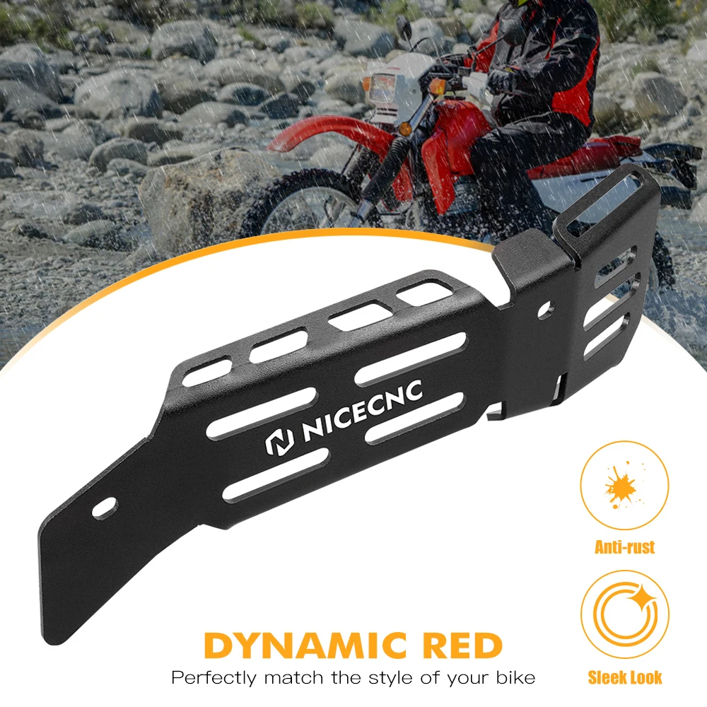 NICECNC Für Honda XR650L XR 650L 650L 1993-2025 2024 2023 2022 Auspuffrohr Hitzeschild Abdeckung Aluminium motorrad Zubehör – Detail 4