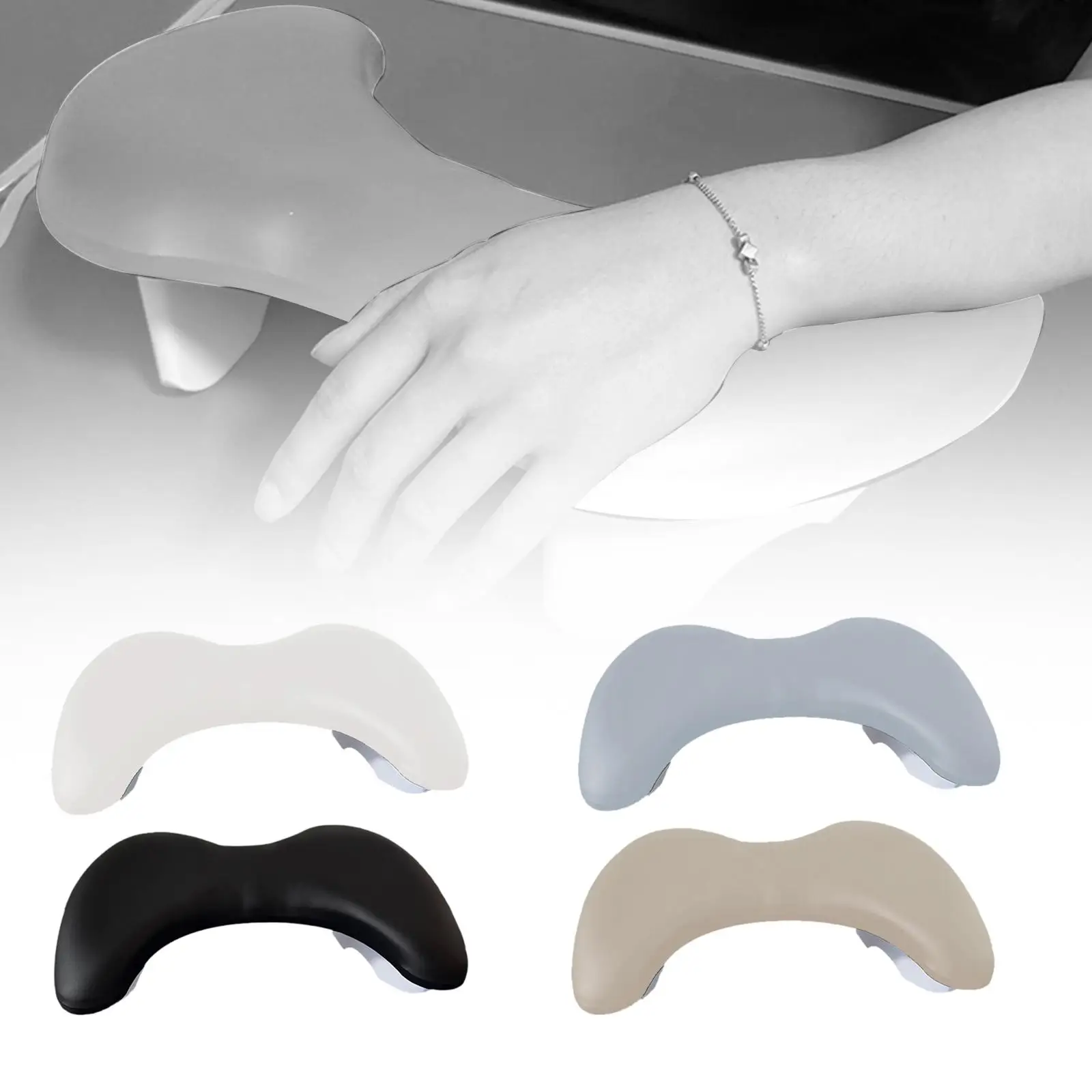 Nail Arm Rest Cushion Portable Table Desk Station Stand Manicure Hand Rest for Manicure Nail Art Manicurist Salon Home
