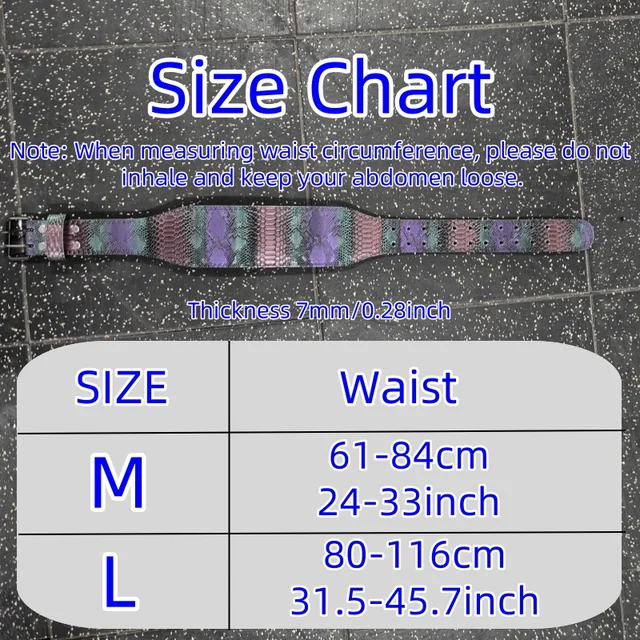 Gym Weightlifting Belt Mamba Snake Pattern Style Fitness Belt for Men Women Powerlifting Belt for Weight Lifting Squat Deadlift 2