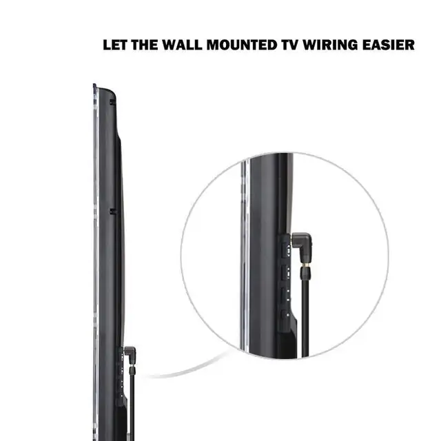 HDMI 케이블 관리와 장비 보호를 위한 혁신적인 각진 HDMI 호환 어댑터