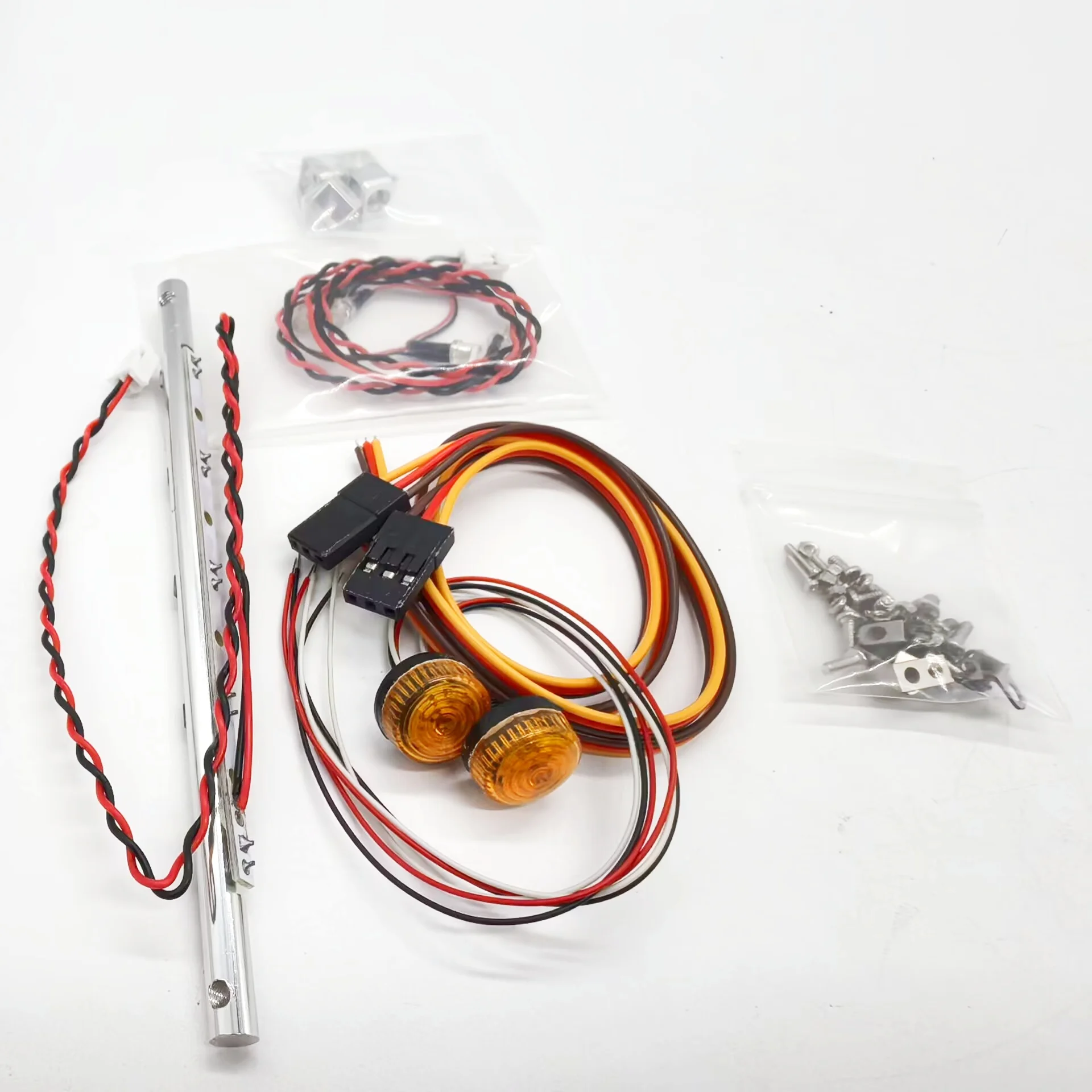 Dige Modell LED Simulations-Metalltechnik-Lichter Scheinwerfer für 1/14 Tamiya RC Truck Auto für VOLVO FH16 56360 DIY-Teile Spielzeug