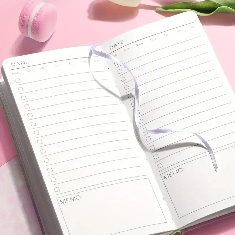 Daily List To Do List Day Planner Self-discipline Check-in Schedule Book Portable Notebook Notepad Sketchbook Agenda Notebooks 5