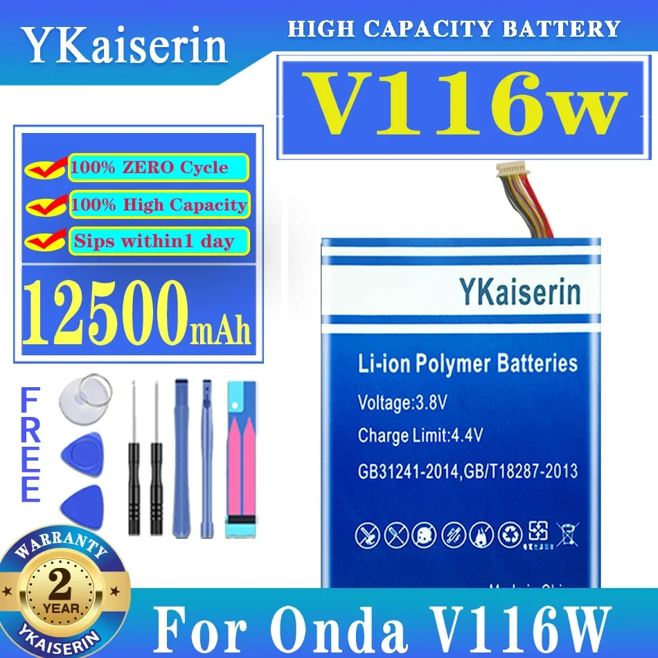 

YKaiserin Battery 4900mAh/12500mAh for Onda V116W core M Laptop Batteria
