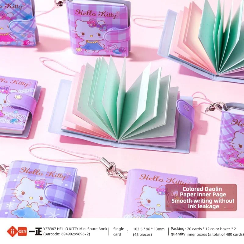 Iigen Mini Notebook Sanrio Melody Student Handbook Kawaii School Writing Supplies Gift For Kids Writing Supplies 2pcs/pack