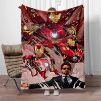 Iron Man Marvel Avengers  printed flannel thin blanket.Four seasons blanket.for sofa, beds, living room, travel picnic blanket 2