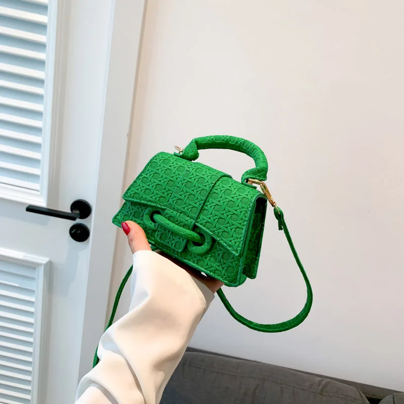 

Women's Crossbody Bag New Fashion Korean Style Small Square Bag Casual Simple Single Shoulder Bag Women's Orange PU Handbags