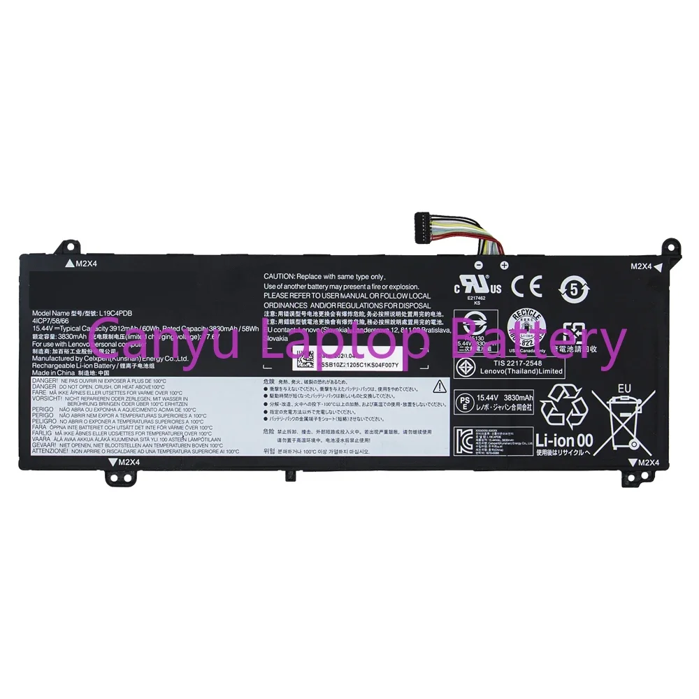 

L19C4PDB Laptop Battery For Lenovo ThinkBook 14 Notebook New 15.44V 3830mAh 58Wh
