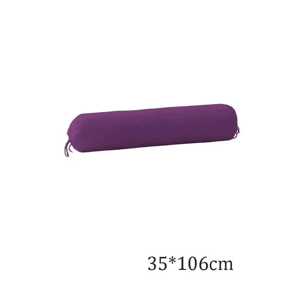 Federa Per Cuscino Cilindrica 6x24 Cm Con Cerniera – Colore Nero Tinta Unita – Per Letto, Divano E Soggiorno