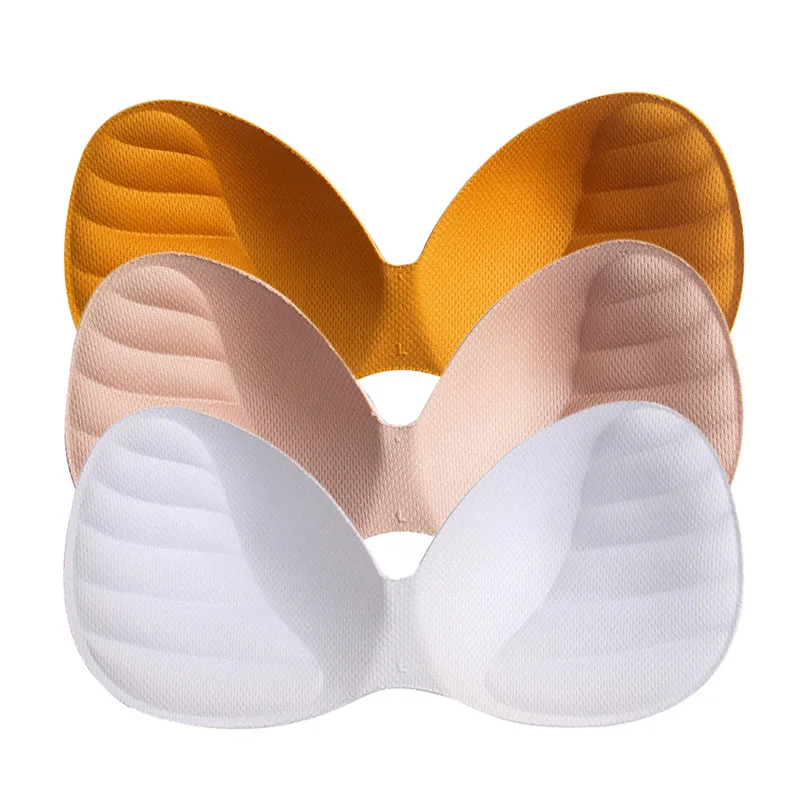 1pc Foam Triangle Sponge Bra Pads Inserts Removeable Push Up Swimsuit Pad  Chest Padded Bikini Enhancer Comfort Body-fitted