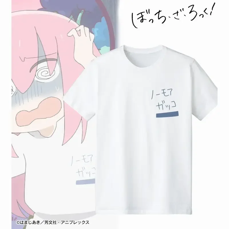 

Anime Cos BOCCHI THE ROCK T Shirt Women Girls Hitori Gotoh Ijichi Nijika T-shirt Cotton No More Gakko Casual T-Shirt Tee Tshirt