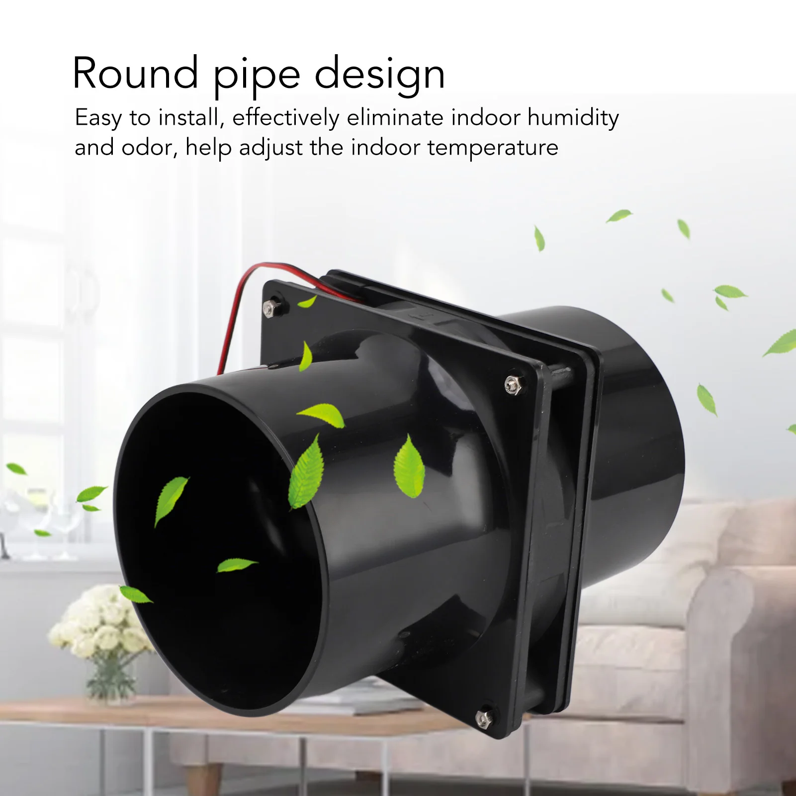 10W 12V Solar Powered Exhaust Fan For Round Pipe ABS Solar Panel Ventilation Fan Kit For Pet House Chicken Coop RV Greenhouse 10 ventilation fan