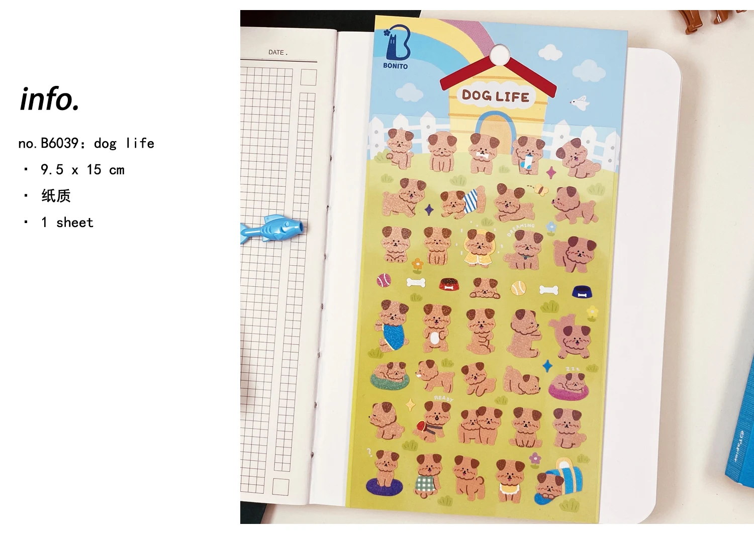 Koreanische Suatelier-Kollektion, niedliches Haustier, Welpe, Katzen, Zuhause, tägliche Aufkleber, DIY, Scrapbooking, Reise, Tagebuch, Schreibwaren, Aufkleber, Zubehör – Detail 13