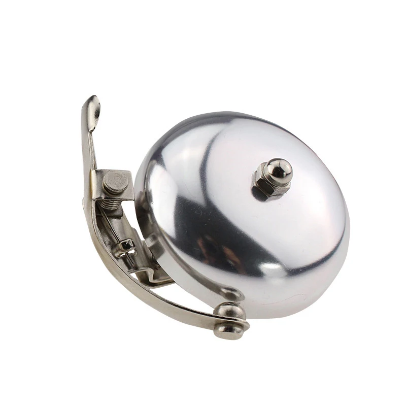 Vintage-Style Aluminum Bicycle Bell in Silver and Gold - Classic Cycling Accessory