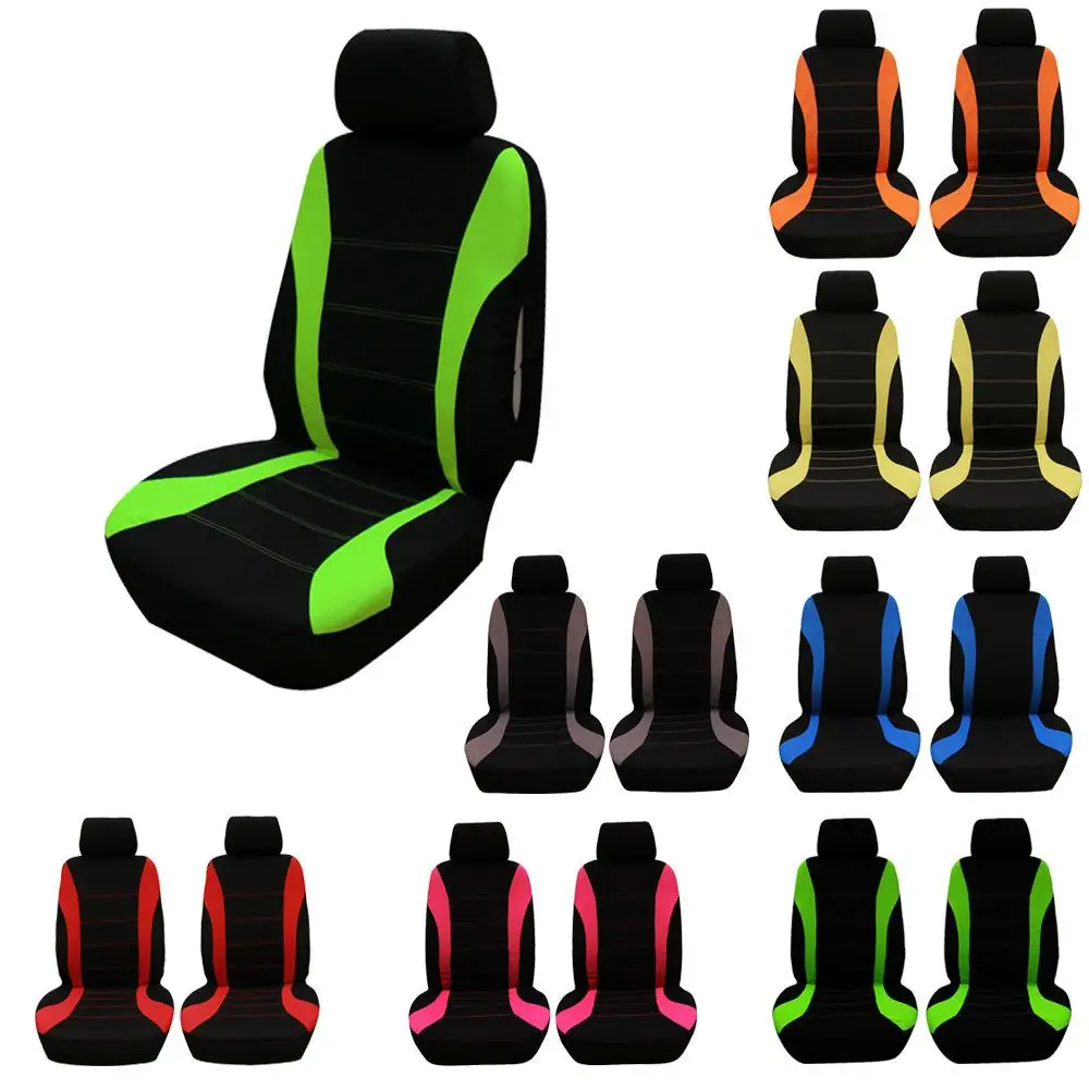 4pcs Set Car Ceat Cover Protector Seat Comfortable Dustproof Headrest for Front Seat Covers