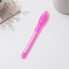 4pcs/lot Luminous Light Pen Magic Purple 2 In 1 UV Black Light Combo Drawing Invisible Ink Pen Learning Education Toys For Child 5