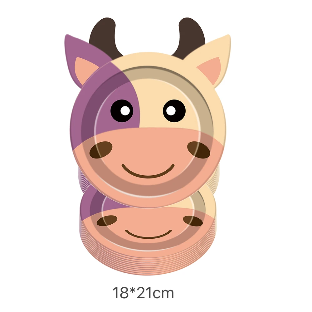 Cow Paper Plate