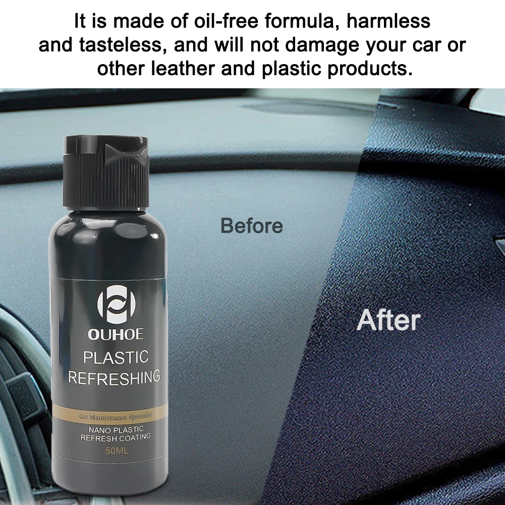 

1x Plastic Parts Refurbish Agent Car Exterior Restorer For Refurbishing Plastic-Parts Universal Repair Fluid Silica + Resin