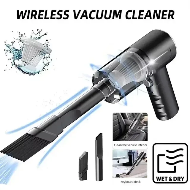 2900000PA Vacuum Cleaner 120w Wireless Super High Powerful 2 in 1 Wet Dry Dual Use Portable Large Suction Vacuum Cleaner