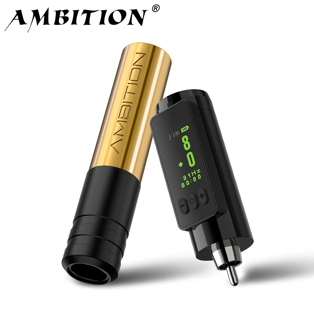 Ambition Rotary Tattoo Machine Pen 3.5mm Permanent Makeup RCA Eyeliner Scalp Eyebrows Lips Tools Semi-Permanent Cartridge Needle tattoo supplies tattoo pen