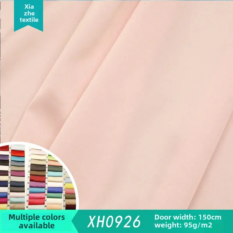 Glossy Silk Satin Fabric XH0926 Summer Spring Strap Dress Gown Fashion Material Lightweight Soft Texture Clothing Accessories