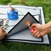 Camping Fireproof Grill Mat Cloth Flame Retardant Heat Insulation Pad Fire Pit Ember Mat Blanket for Outdoor Picnic Barbecue 1