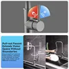 Drop in Kitchen Sink, Stainless Steel Topmount Single Bowl Kitchen Sinks Workstation with Pull-out Faucet, －31" x 19" x 9"（Gray） 4