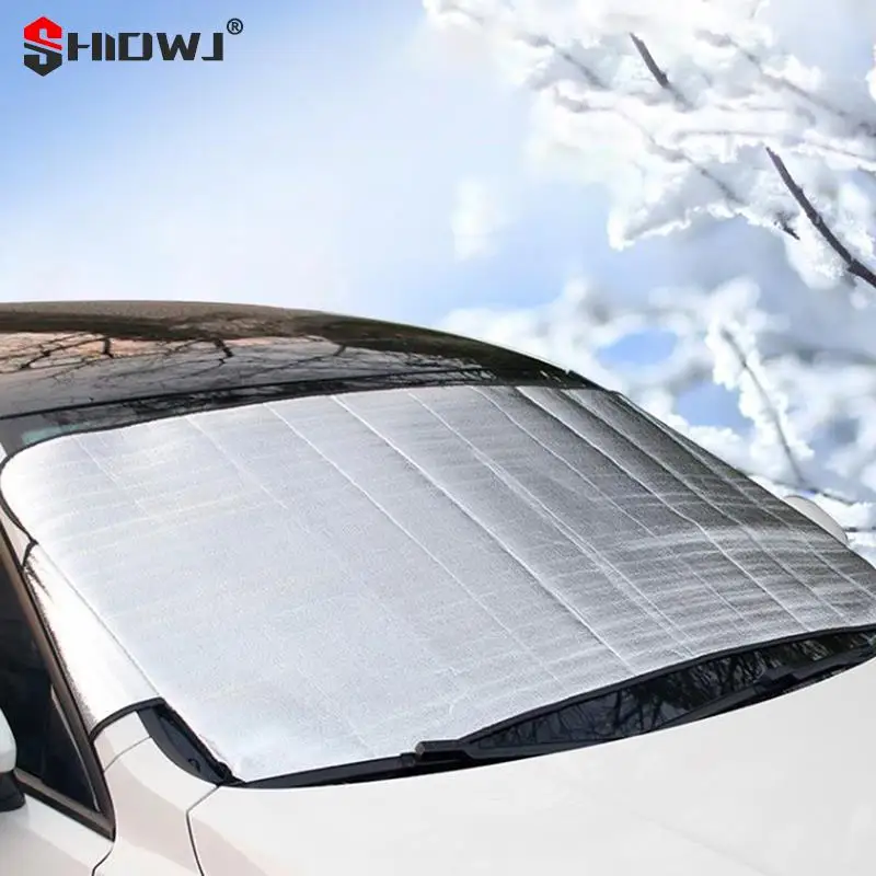 Car Windshield Cover Winter Sun Snow Ice Cover Waterproof Dustproof Anti-frost Anti-fog UV Protection Auto Car Accessories