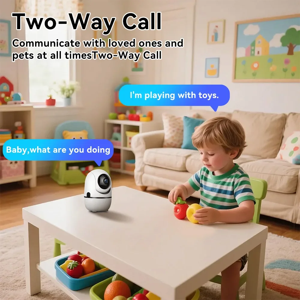 8MP WiFi Camera O-Kam pro Smart Home Indoor Wireless IP Surveillance Camera AI Detect Automatic Tracking Security Baby Monitor