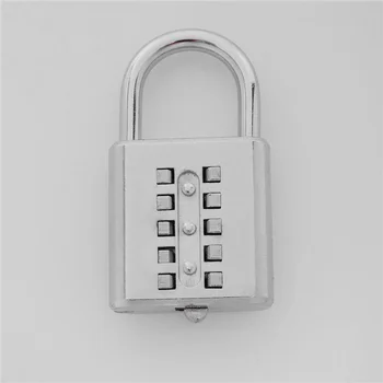 AA84 3X Anti-Theft Button Combination Padlock Digit Push Password Lock Zinc Alloy Security Lock Suitcase Luggage Coded Lock 1