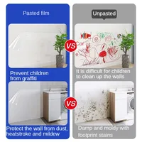 3/5/10m Transparent Electrostatic Protective Film Self Adhesive Oil Proof Wall Sticker Wallpaper Waterproof Film Home Decor 5