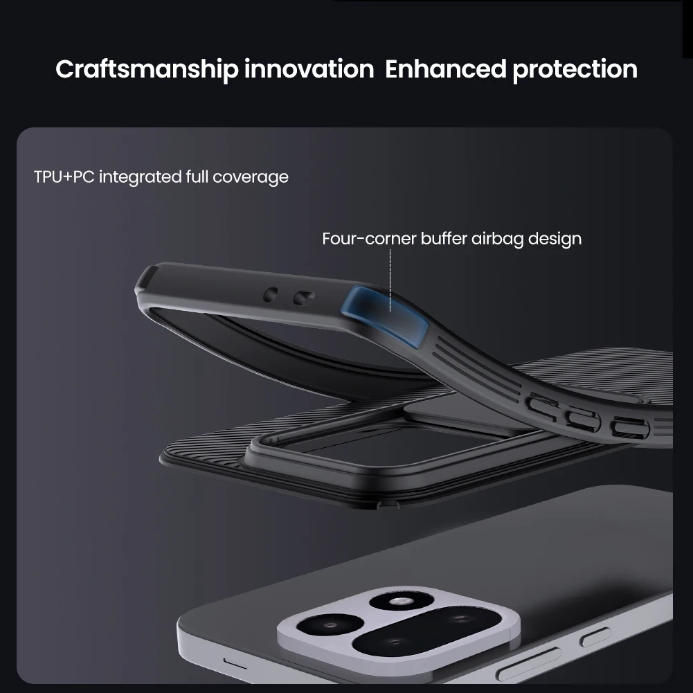 OnePlus 15 Nillkin Camshield Pro Privacy Case with 360° Lens Slide Camera Protection