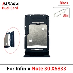 Premium SIM Card Tray Slot Holder Adapter for Infinix Devices - Enhanced Accessory (Note 30 Black)