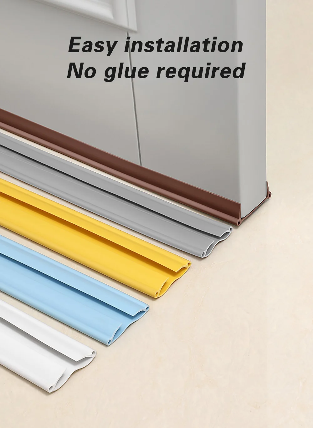 96cm Door Seal Strips Bottom Noise Under Door Waterproof Sealing Strips House Accessories Sound Proof Weatherstrip Under Doors