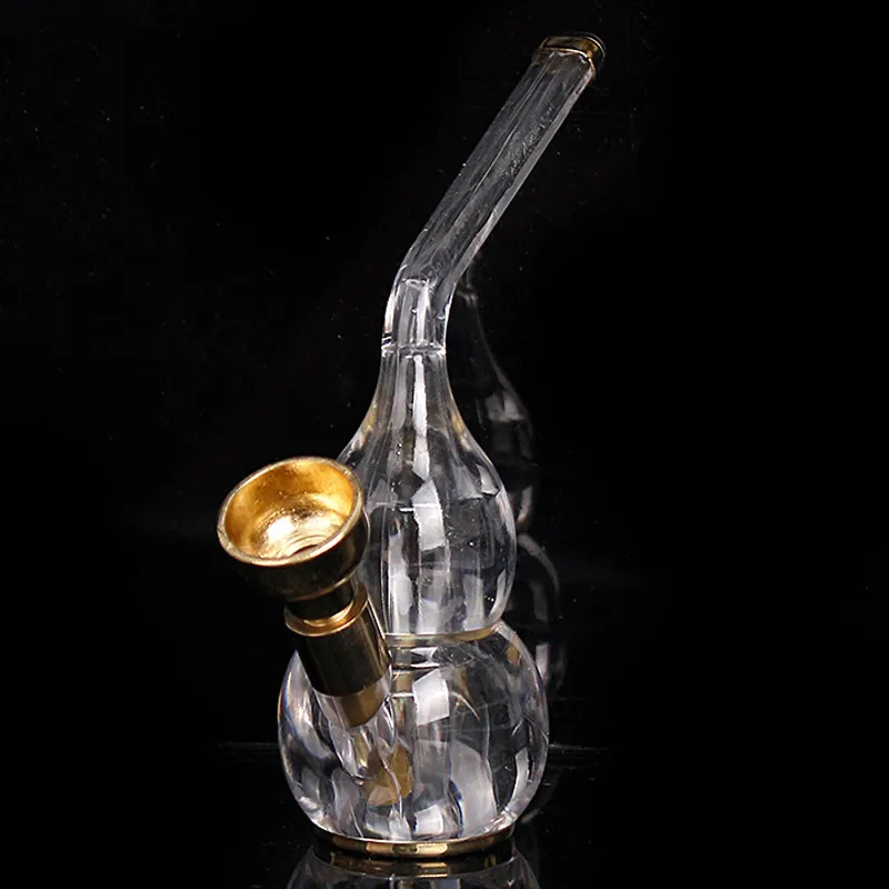 Mini Hookah Shisha Tobacco Smoking Pipes Creative Metal Cigarette Holder Acrylic Water Pipe New Popular Gift 1Pc hookah holder hookah pipes hookah set smoking pipe kit