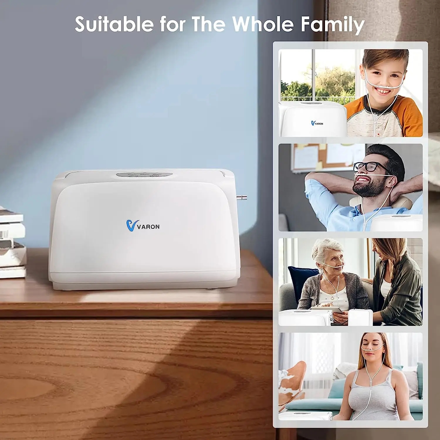 Portable Oxygen Concentrator VARON NT-03 3L/min 32.5&plusmn;2.5% Portable Oxygen Machine