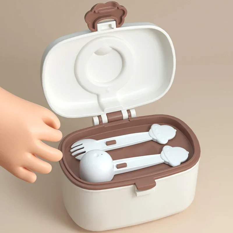 Portable Baby Milk Powder Box Cute Bear Shape Food Storage Box Essential Cereal Infant Milk Powder Toddler Snacks Container