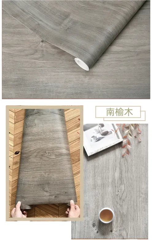 Wood Stripe Vinyl DIY Self Adhesive Waterproof PVC Wallpaper Renovation Cabinets Furniture Wall Sticker Home Decor Sticky Papers - Image 13