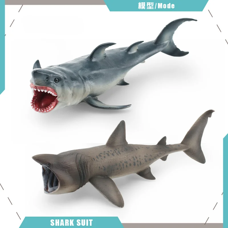 

Simulation Marine Animal Shark Model Children's Cognition Basking Shark Mouse White Shark Eating Shark Ornaments Toys Kawaii Toy