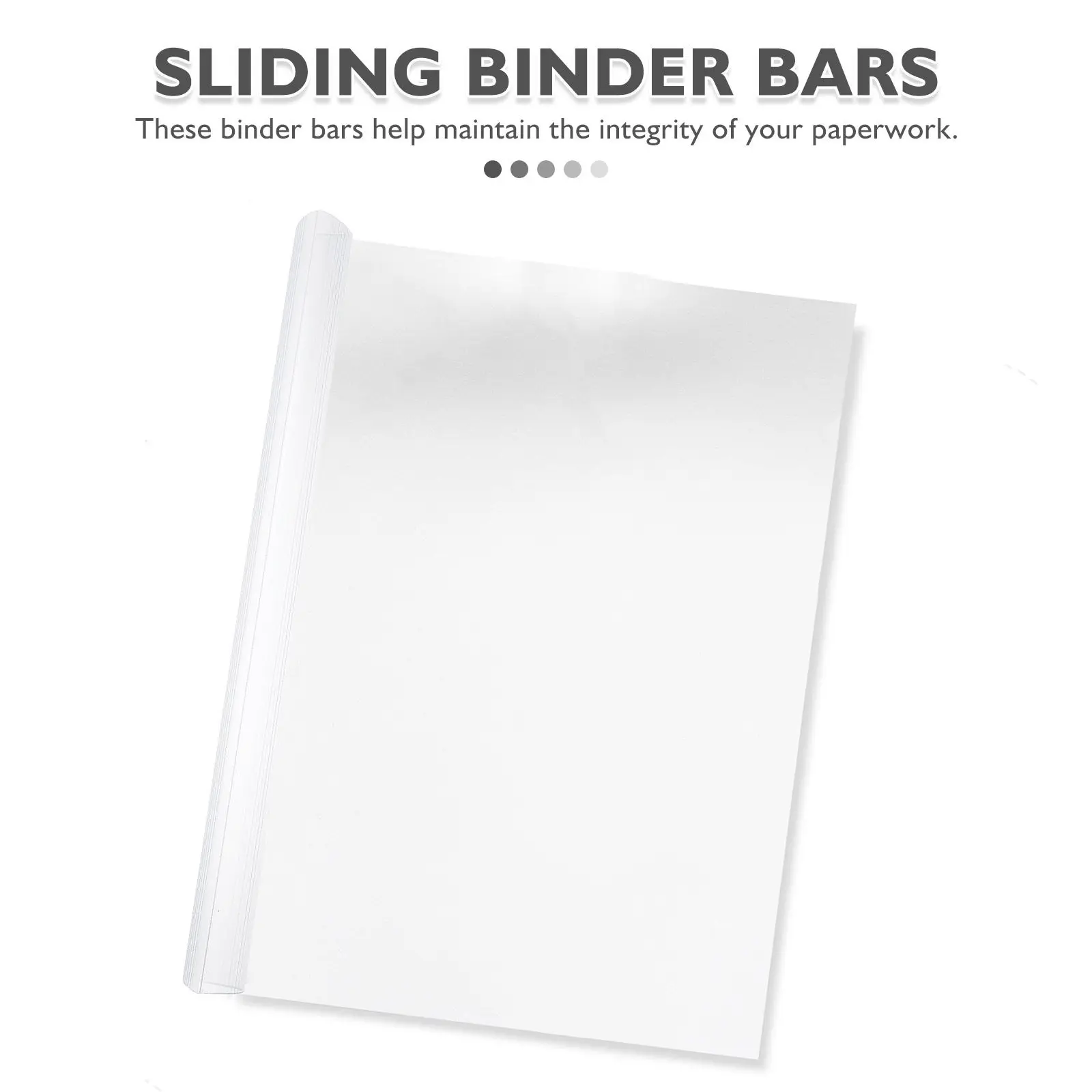 10Pcs A4 플라스틱 바인딩 바 23Mm 스파인 슬라이드 그립 문서 바인더 클램프 학교 사무실 보고서 프리젠 테이션 파일 폴더