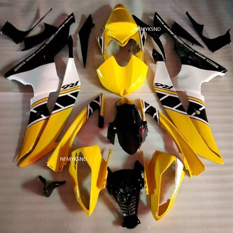 

Новый комплект обтекателей для литья под давлением для YAMAHA YZF6 08 - 14 YZF R6 2008 2012 2013 2014 YZF600 комплект желто-белых обтекателей