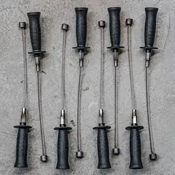 40cm/60cm Portable Steel Whip Lightweight Tactical Whip Car Mounted Home and Outdoor EDC Self-defense Tool