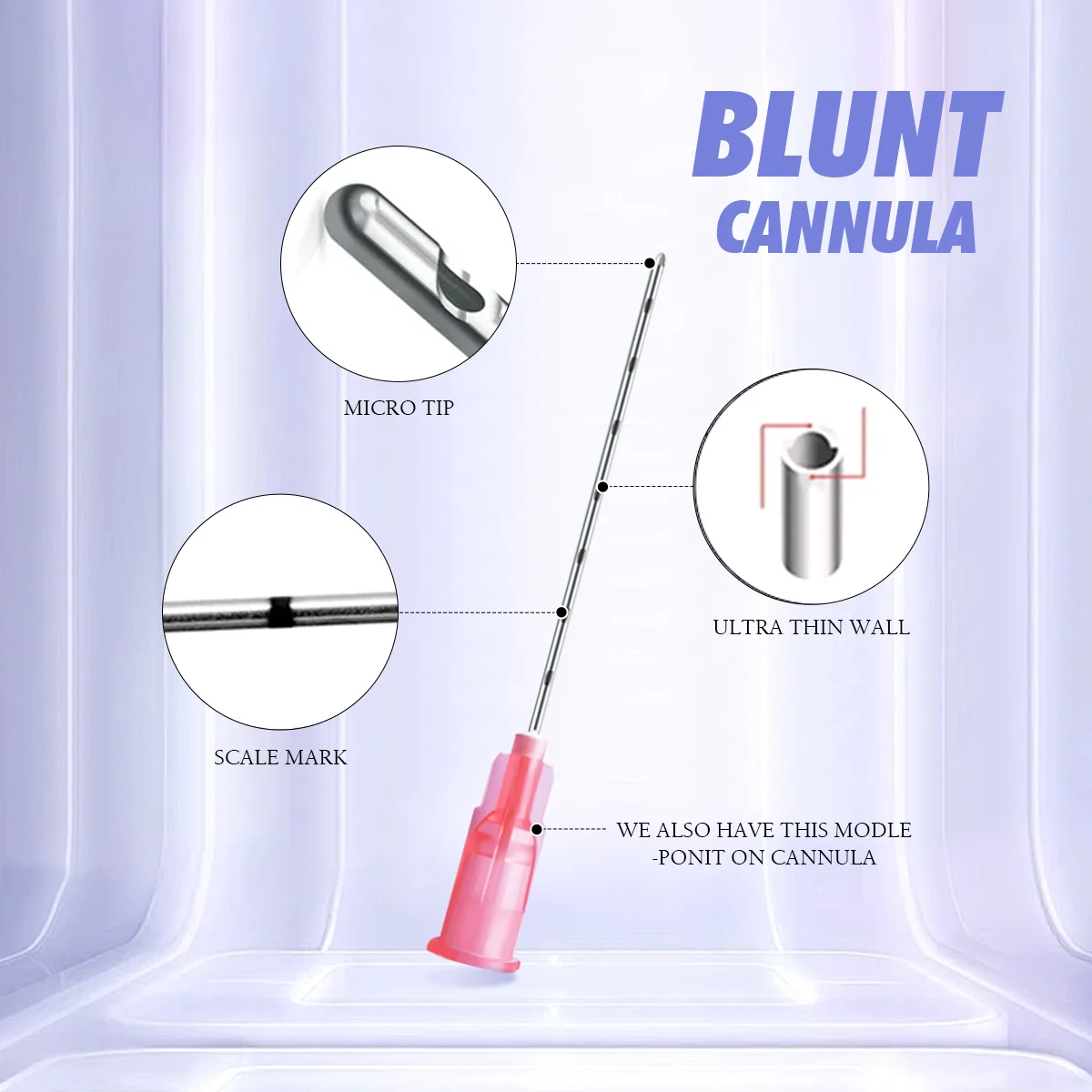 Medical Blunt Cannula 22G 25G 27G 50mm 70mm High Flexible Disposable Use for Fine Care Sterile Blunt Tip Microcannula Needle